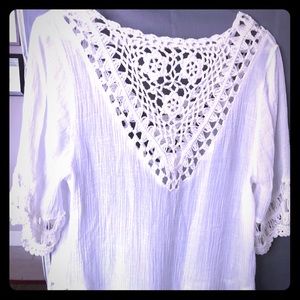 Cotton hand woven bohemian top